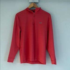 Vineyard Vines Red Quarter-Zip Pullover